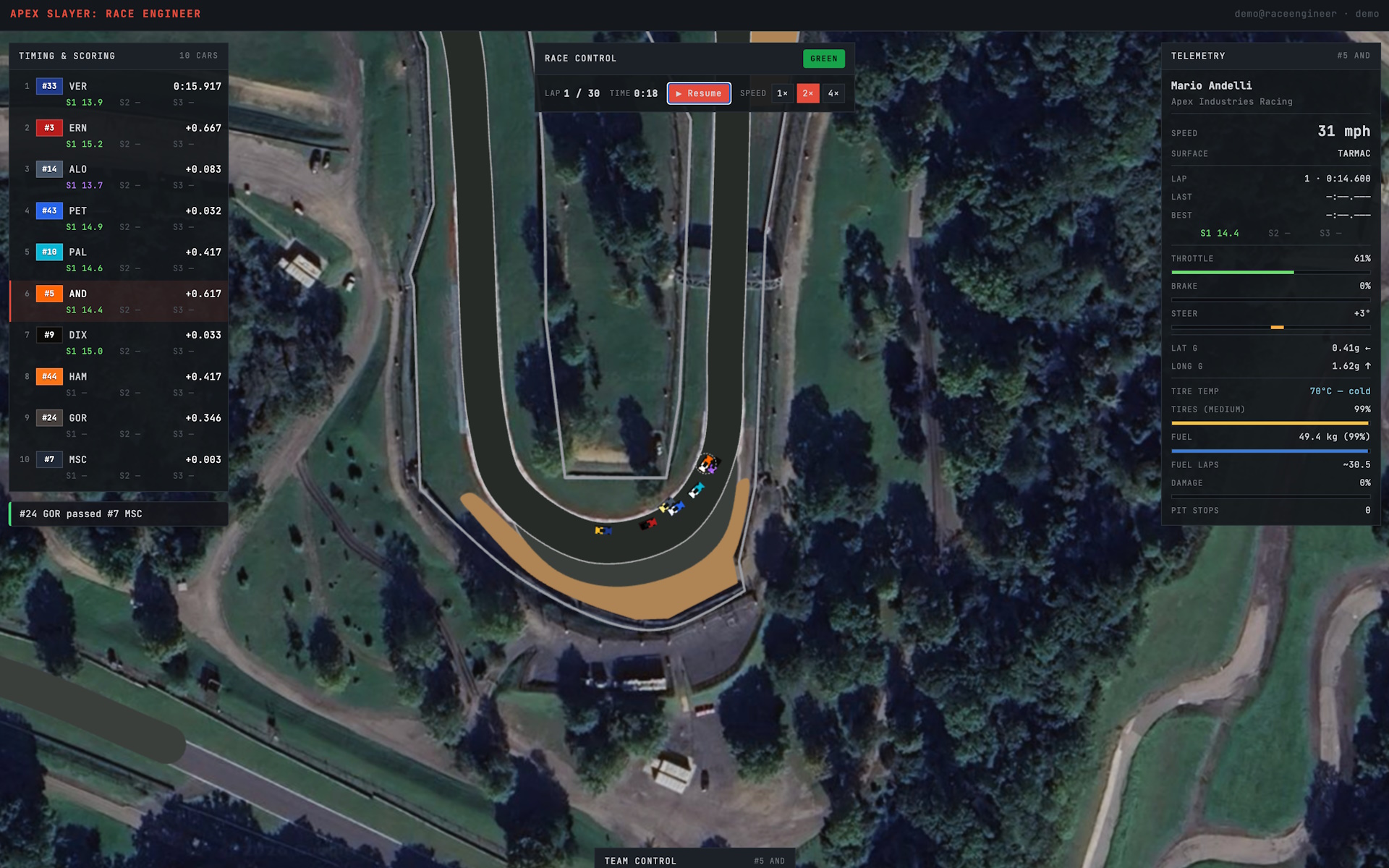 Apex Race Manager