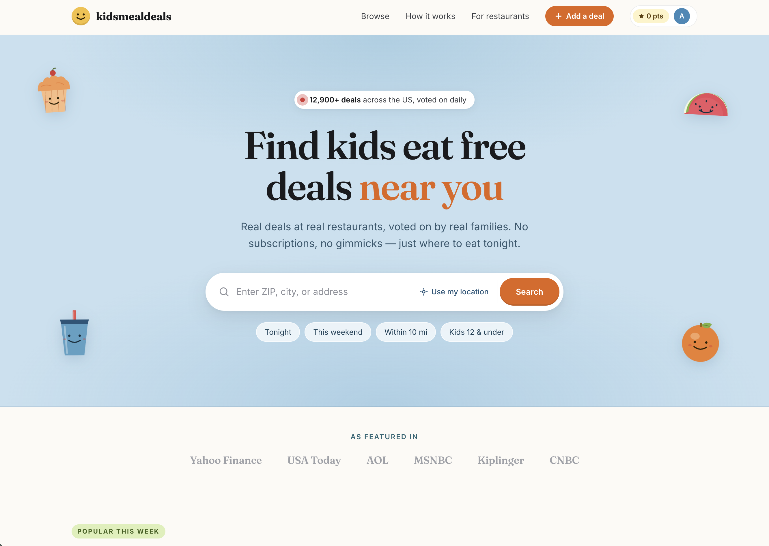 Kids Meal Deals